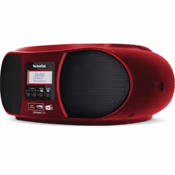 TechniSat DigitRadio 1990 Digitale 3 W DAB+, FM Rosso Riproduzione MP3
