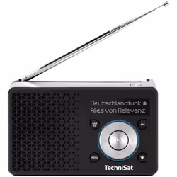 TechniSat DIGITRADIO 1 A Portatile Analogico e digitale Nero, Argento - Vista aggiuntiva 2