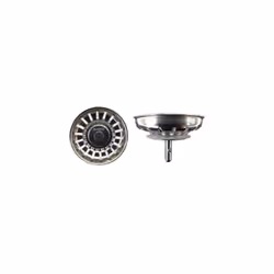 Cestello rimovibile in acciaio inox, diametro 80 mm. Diametro del cesto: 80mm Diametro della guarnizione: 51 mm Diametro dell ...