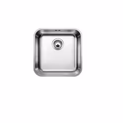 BLANCO SUPRA 400-U, Lavello sottopiano, Quadrato, Acciaio inox, Acciaio inox, 1 ciotole, Quadrato