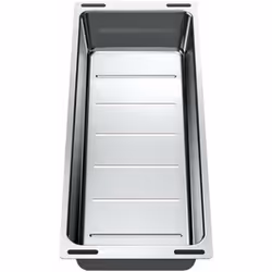 Ciotola Subline da lavello versione acciaio inox dimensioni 435 × 175 × 74 mm adatta a lavelli della linea Subline e ad altri ...