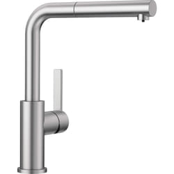 Blanco - lanora-s 525126 Miscelatore per cucina, in acciaio inox spazzolato, a bassa pressione