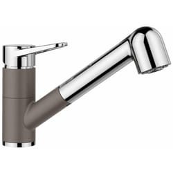 Wega s - Miscelatore da lavello con doccetta estraibile, grigio/cromo 526983 - Blanco