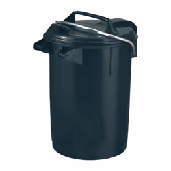 Plastica, polietilene ND di alta qualità · Colore antracite · con tempio · secondo din 6628 · per lo svuotamento senza polver ...