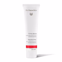 La Crema Doccia Dr. Hauschka Lemon Lemongrass deterge delicatamente con ingredienti naturali, idrata la pelle e lascia una pi ...