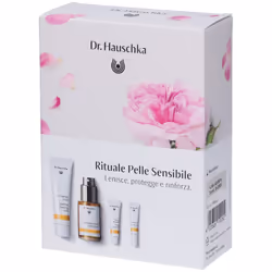 Dr. Hauschka Kit Pelle Sensibile offre una skincare completa per pelli delicate con Latte Detergente, Lozione Tonificante, Cr ...