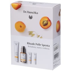 Dr. Hauschka Kit Pelle Spenta con Crema Detergente + Lozione Tonificante + Crema Viso + Siero