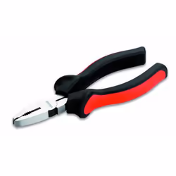 Cimco 10 0352, Pinze da elettricista, Resistente agli urti, Plastica Poliuretanica PU, Acciaio, Plastica, Nero, Rosso, 160 mm