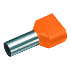 Cimco 182430, Capocorda per cavo, Latta, Dritto, Metallico, Arancione, Rame, 0,5 mm²