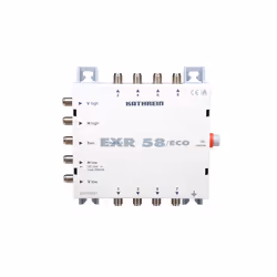 Kathrein EXR 58/eco, Grigio, 5 - 862 MHz, 490 g, -20 - 55 °C, 162 x 148 x 43 mm, 1 x terr., 4 x Sat-ZF, 8 Sub.