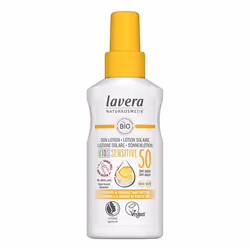 Lavera Kids sun lotion sensitive SPF 50, Lozione per la protezione solare, Viso e corpo, Flacone a pompa, Protezione, Pelle s ...