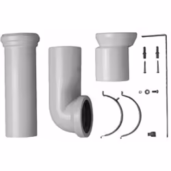 Kit di collegamento per scarico Vario scarico universale per il collegamento orizzontale e verticale lunghezza regolabile ecc ...
