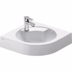 Duravit Architec 1 lavamano angolare Applicato a parete Dimensioni: 635 x 540 mm Senza troppopieno, con foro per la rubinette ...