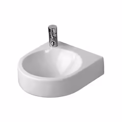 Duravit Architec Lavabo a risciacquo manuale Appendibile a parete Dimensioni: 360 x 380 mm Senza troppopieno, con foro per la ...
