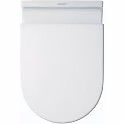 Sedile WC Duravit Starck 3 in plastica senza meccanismo di abbassamento automatico Cerniere in acciaio inossidabile *** Sedil ...