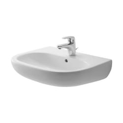 Duravit - Lavabo D-Code con troppo pieno, con bordo per rubinetteria - Art. 231065 0000