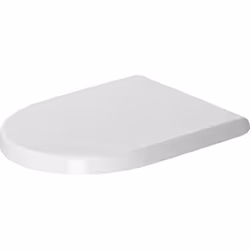 Sedile WC Duravit Starck 3 in plastica con meccanismo di abbassamento automatico SoftClose rimovibile Cerniere in acciaio ino ...