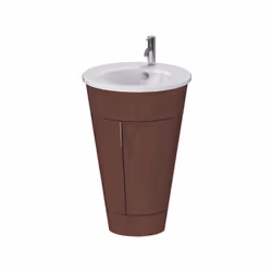 Duravit Starck1 Mobile lavabo sottostruttura lavabo Dimensioni (L/L/D) 56 x 82,5 x 60 cm 1 ripiano in vetro con ringhiera, cr ...