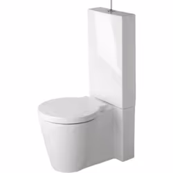 Duravit Starck 1 WC indipendente Liquido di lavaggio Dimensioni: 415 x 640mm per cisterna montata (senza cisterna) Uscita per ...
