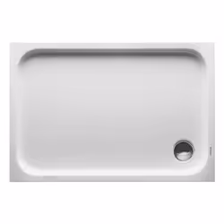 Duravit D-Code 1 piatto doccia Versione da incasso Rettangolare Materiale: acrilico sanitario Plastica resistente agli urti e ...