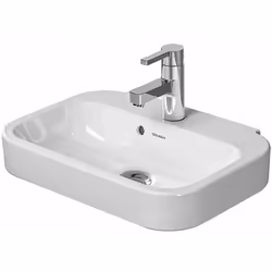 Lavamani sospeso con troppopieno dimensioni: 500 x 360 x 145 mm materiale: ceramica per sanitari, parte inferiore smaltata co ...
