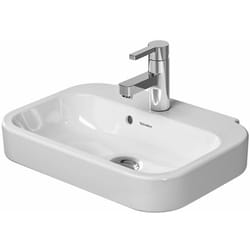 Duravit - Happy D.2 - Lavamani 50x36 cm, con 1 foro per miscelatore, bianco alpino 0709500000
