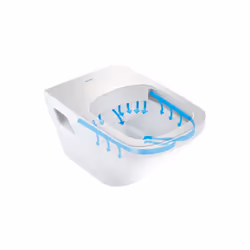 DURAVIT DuraStyle WC sospeso sospeso "rimless WC sospeso senza bordo di scarico Liquido per piatti, ceramica sanitaria a pare ...