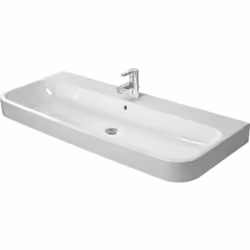 con troppopieno, con foro per rubinetto da banco, clip cromata per il troppopieno inclusa, 1200 mm Sono necessari 2 set di fi ...