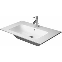 Duravit - me by Starck - Lavabo da mobile 83x49 cm, con 1 foro per miscelatore, con WonderGliss, bianco alpino 23368300001