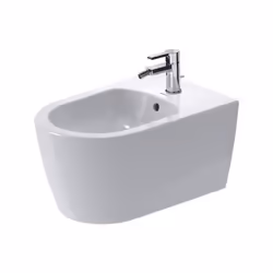 Duravit ME di Starck Wall-Bidet con troppopieno con panca con foro per rubinetto Durafix incluso 370 x 570 mm