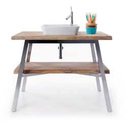 Duravit - Cape Cod Évier à poser, 460 x 460 mm, avec îlot de
