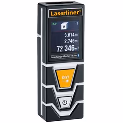 Laserliner LaserRange-Master T4 Pro, Distanziometro laser, m, Nero, Arancione, Bianco, Digitale, LCD, 1+2