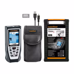 Distanziometro laser DistanceMaster Vision - Alloggiamento robusto ed ergonomico - Display LC a colori illuminato - Funzione  ...
