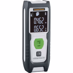 Laserliner Master Gi3, Distanziometro laser, m, Nero, Bianco, Digitale, LCD, IP40