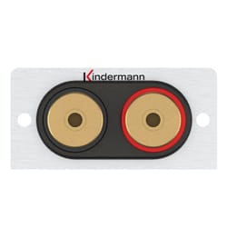 Kindermann 7444000414 presa energia Banana Alluminio