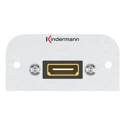 Kindermann 7441000542 presa energia HDMI Argento
