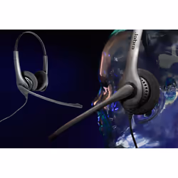 AGFEO 1500 Duo Auricolare Cablato A Padiglione Ufficio Nero