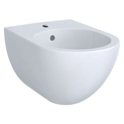 Geberit - acanto bidet sospeso monoforo, con fissaggio nascosto e troppopieno, colore bianco, finitura lucido 500.601.01.2