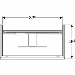 Geberit 500.612.01.2 armadietto di conservazione per bagno Bianco