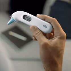 Braun ThermoScan 3 Termometro digitale Bianco Orecchio - Vista aggiuntiva 4