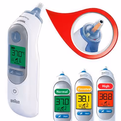 Braun ThermoScan 7 Rilevazione da remoto Bianco Orecchio - Vista aggiuntiva 5