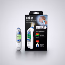 Braun IRT6525 termometro digitale per corpo Termometro a contatto Bianco Orecchio Pulsanti - Vista aggiuntiva 4