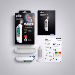 Braun IRT6525 termometro digitale per corpo Termometro a contatto Bianco Orecchio Pulsanti - Vista aggiuntiva 7