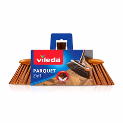 Vileda 4023103147843 scopa Interno Setola morbida Marrone, Rosso