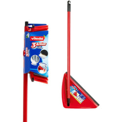 Vileda - Scopa 3 Action plastica, Red, 8 x 8 x 132 cm