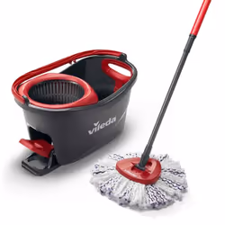 Vileda 4023103227446, Serbatoio singolo, Nero, Rosso, Microfibra, Plastica