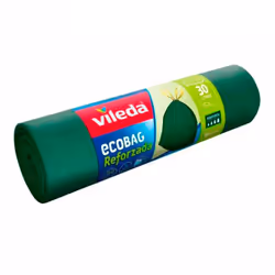 Borsa Ecobag 30l rinforzata (15 borse) 169303 vileda con triplo strato per evitare la rottura 55x60cm. . . . Peso : 0,2360kg ...