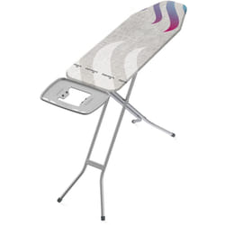 Vileda - Asse da stiro Total Reflect m con funzione Stiro Veloce & Salva Gocce, poggiaferro o portacaldaia xxl, 120x38 cm, altezza regolabile 76-96 cm