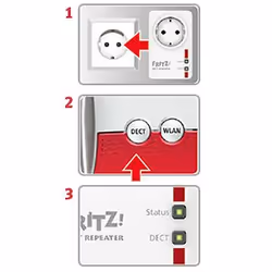 FRITZ!DECT Repeater 100 International - Vista aggiuntiva 5