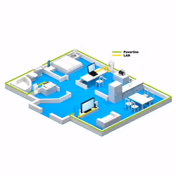 FRITZ!Powerline 1220 Set INT 1200 Mbit/s Collegamento ethernet LAN Bianco 2 pz - Vista aggiuntiva 4